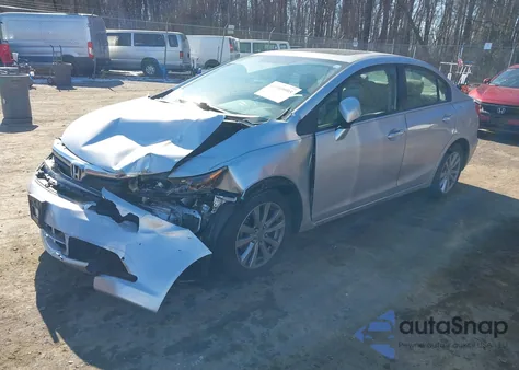 2012 Honda Civic Ex-L z USA, uszkodzony, nr VIN 19XFB2F96CE322871